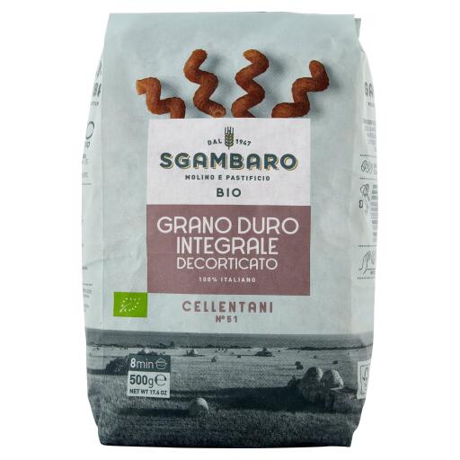 Pasta cellentani integrali BIO 500g Sgambaro