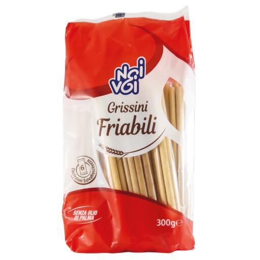 Grissini Friabili 300g in 6 confezioni salvafreschezza Noi&Voi