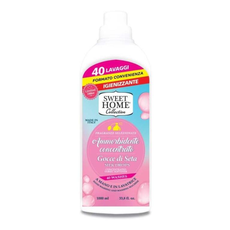 Ammorbidente Sweet Home Gocce di seta da 1l 40lav.