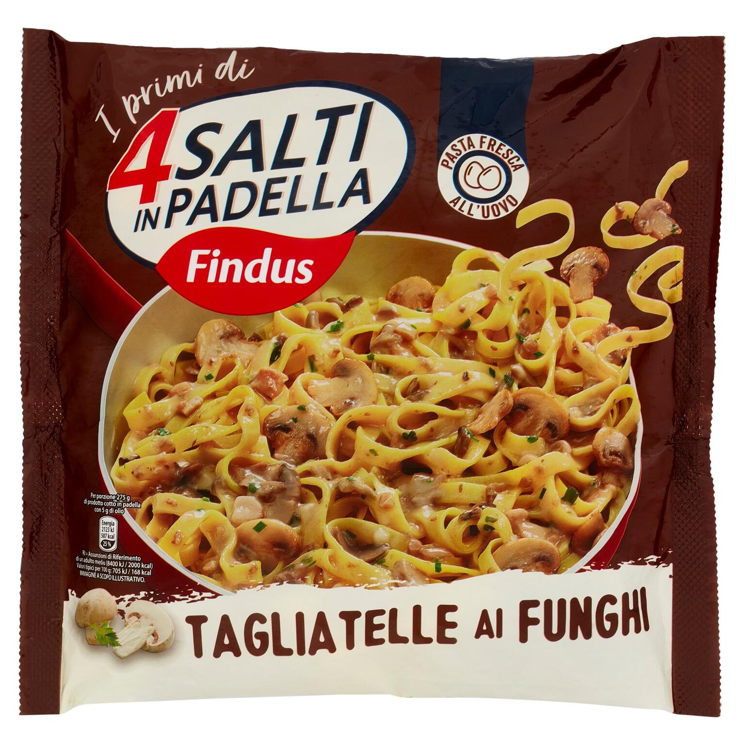 Tagliatelle ai funghi porcini 4 Salti in padella 550g