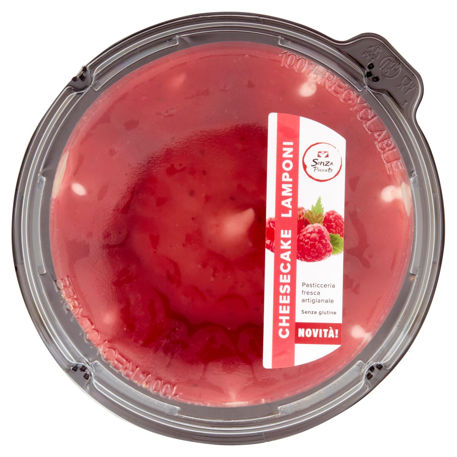 Cheesecake ai lamponi 400g senza glutine