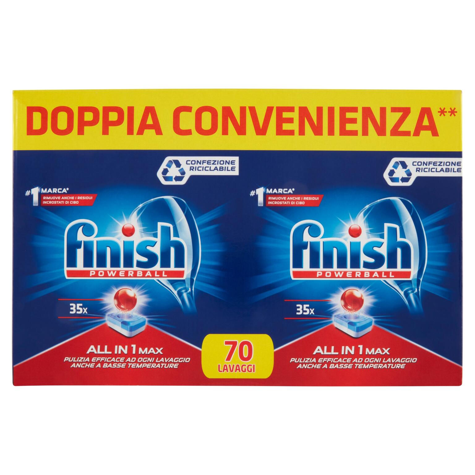 Finish tabs all in one da 35+35pz