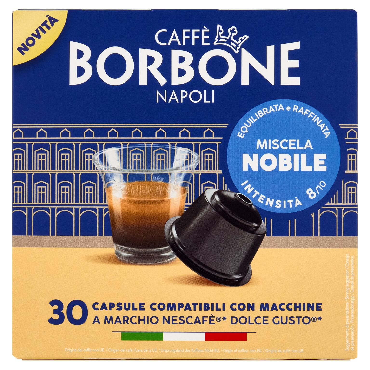Capsule miscela Nobile compatibili Dolce Gusto 30 pezzi Caffe' Borbone
