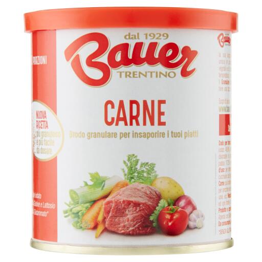 Brodo granulare istantaneo di carne 200g Bauer senza glutine e senza lattosio