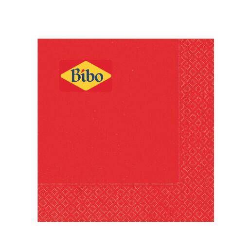 Tovaglioli rossi 33x33cm 3 veli 40 pezzi Rosso Festacolor