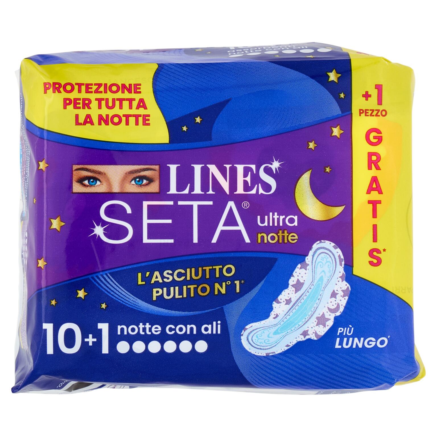 Lines seta ultra notte x10