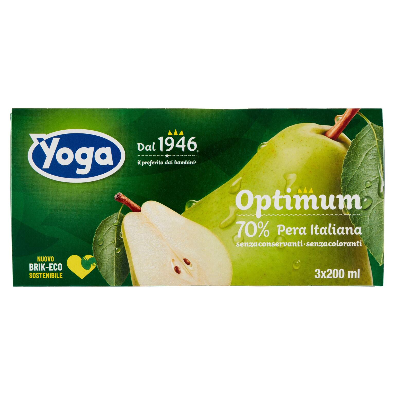 Succo Optimum gusto pera 3x200ml Yoga