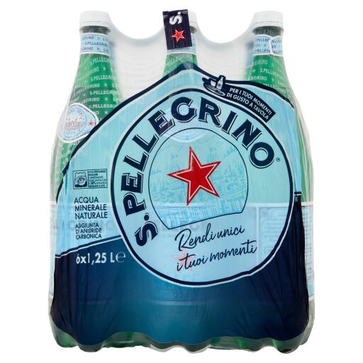 Acqua frizzante 1,25lx6 Pet S.Pellegrino