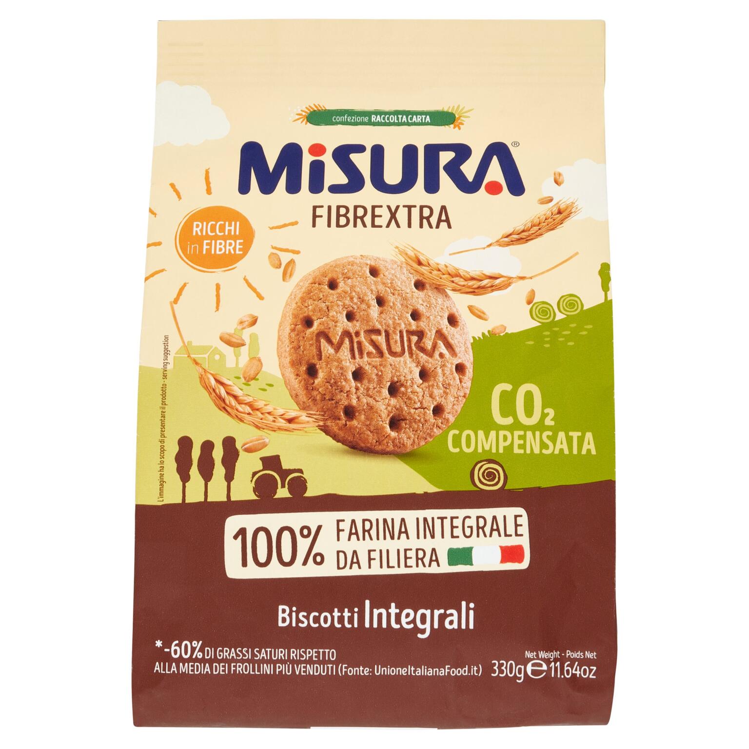 Biscotti integrali 330g Misura
