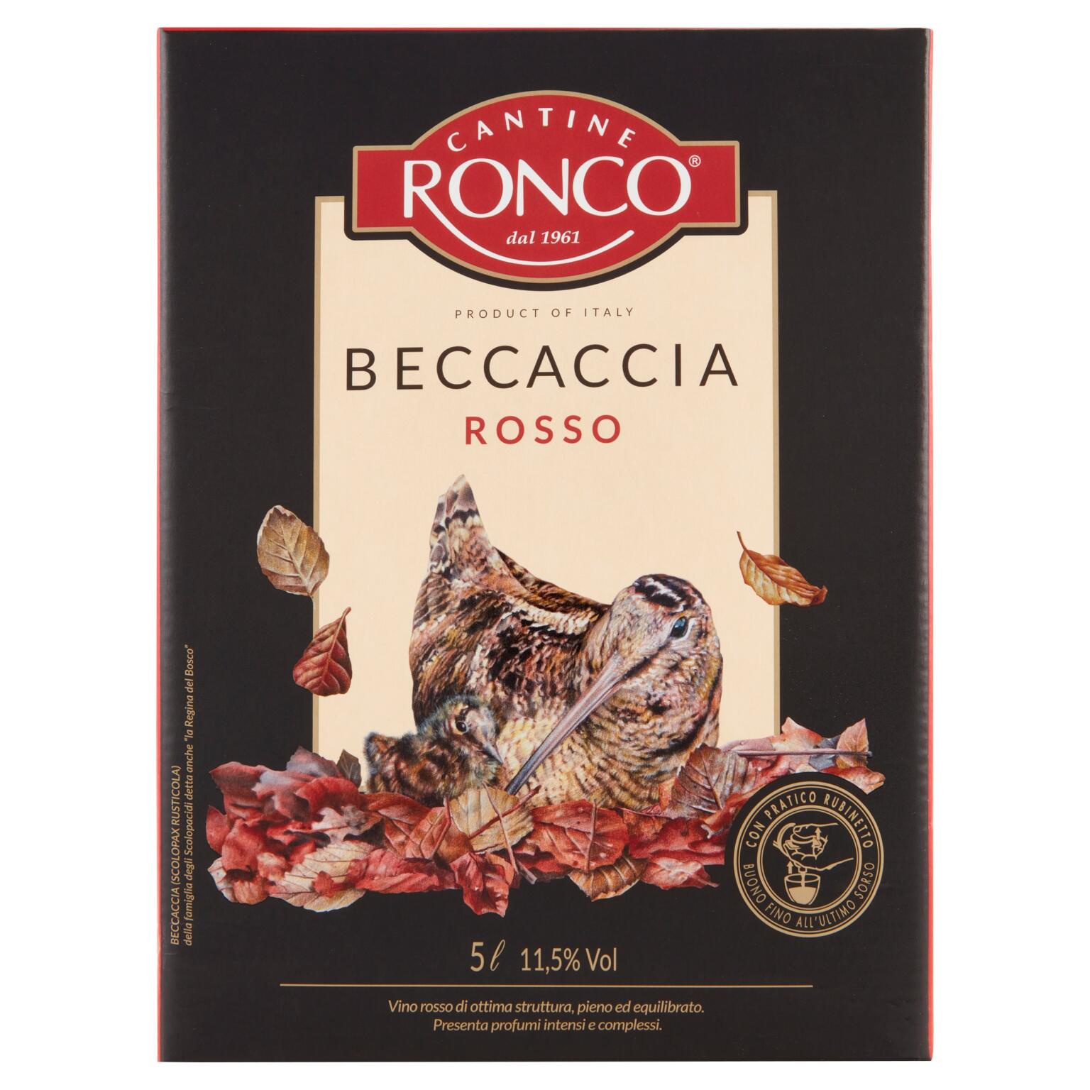 Rosso Beccaccia 11,5° 5L Cantine Ronco