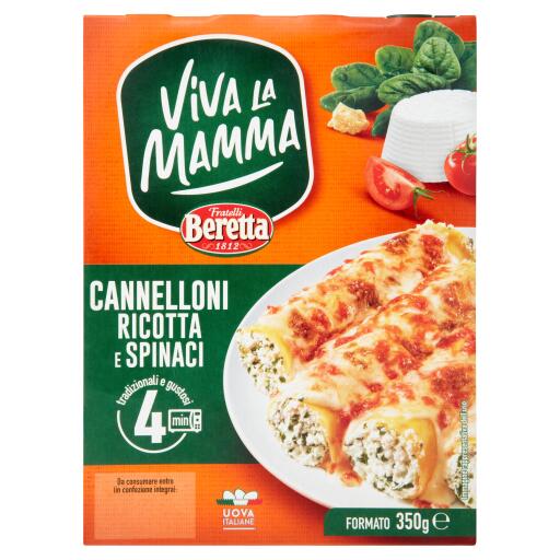 Cannelloni ricotta e spinaci 350g Viva La Mamma