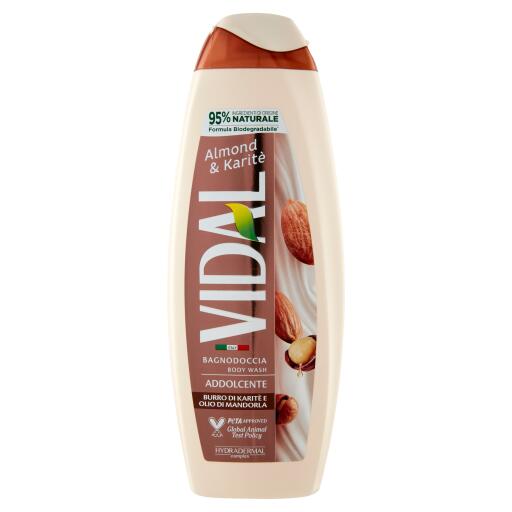 Bagnoschiuma almond & karite 500ml Vidal