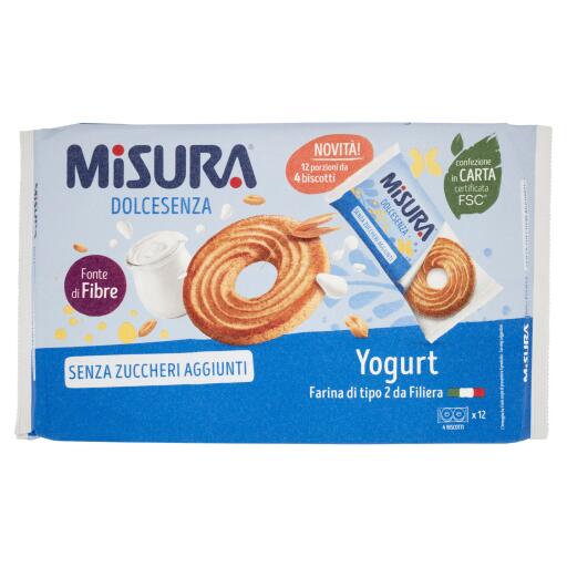 Biscotti allo Yogurt Dolcesenza 400g Misura