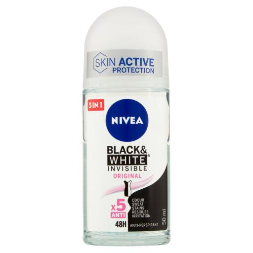 Deodorante roll on invisibile for black & white original 50ml Nivea