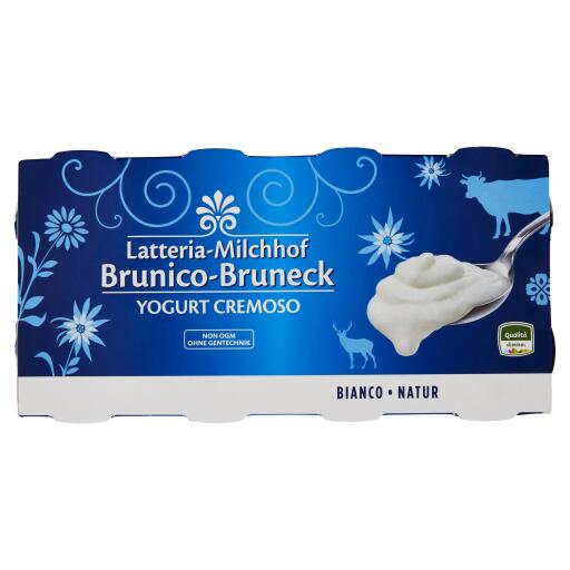 Yogurt intero bianco 8x125g Latteria Brunico