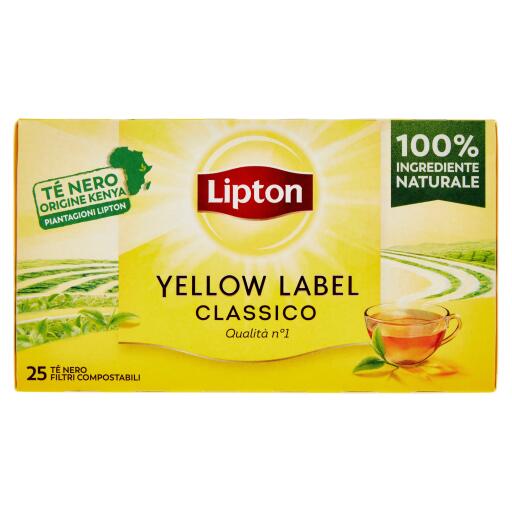 Tè Lipton Yellow Label 25 filtri