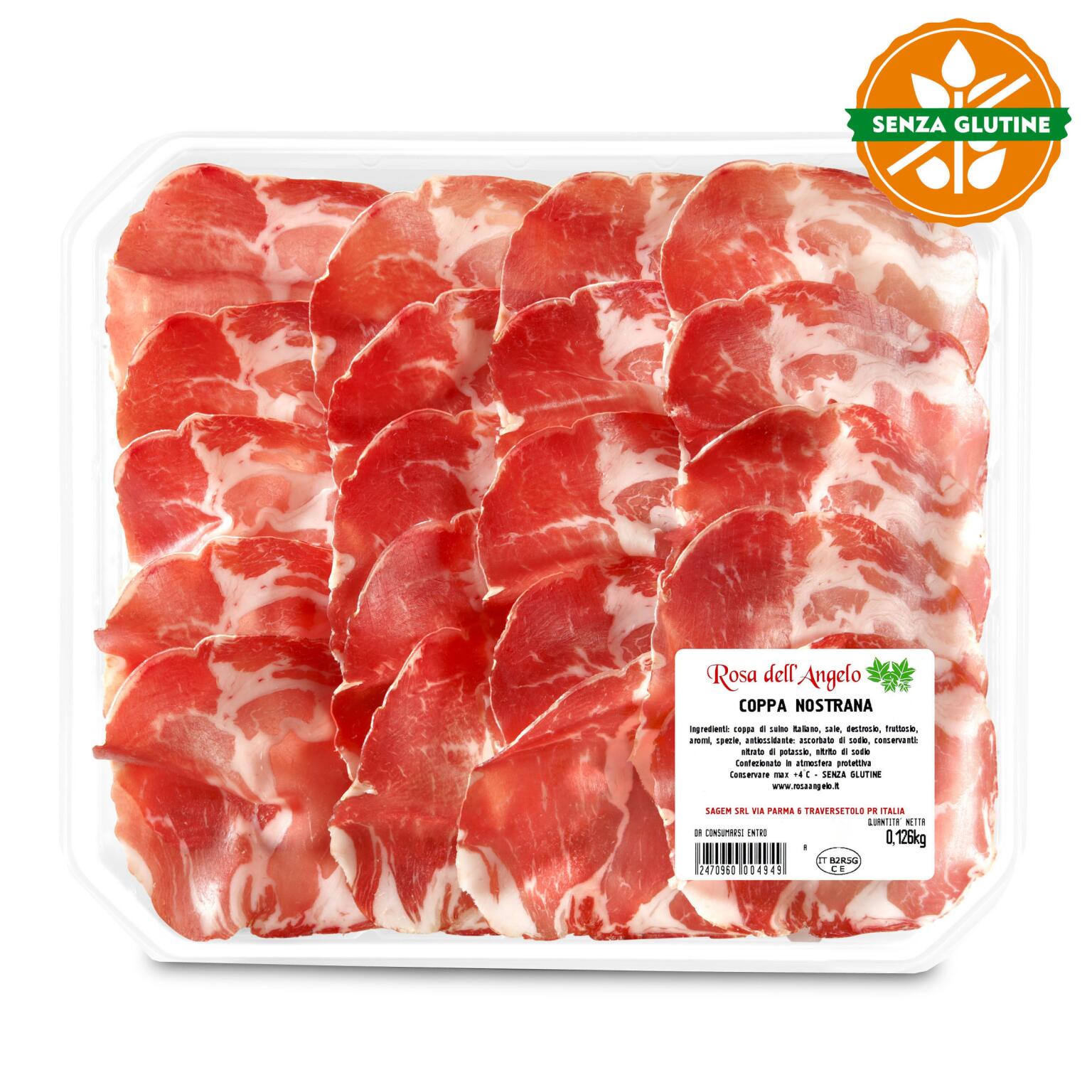 Coppa Nostrana a fette Rosa dell'Angelo senza glutine