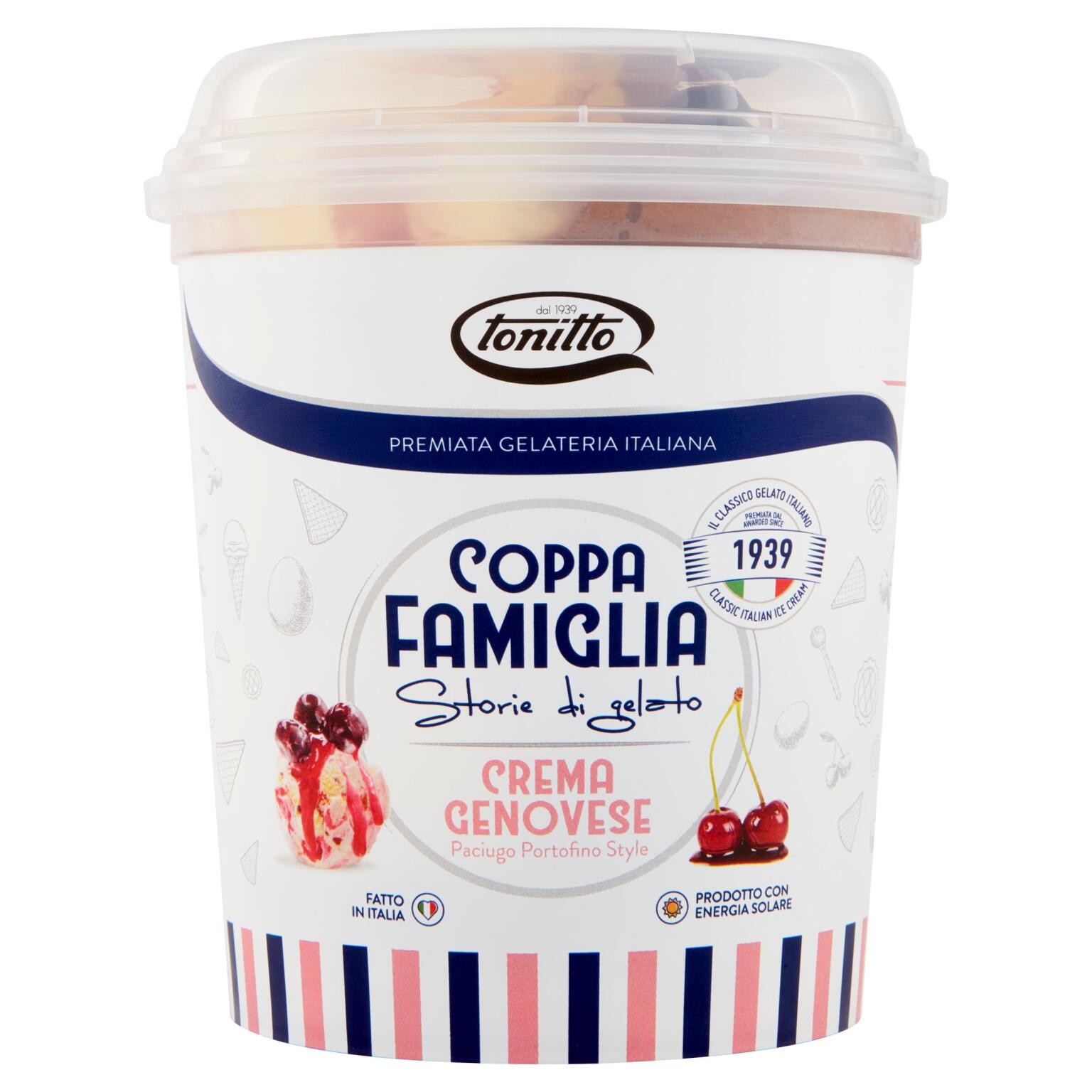Coppa Famiglia gusto Crema Genovese 500g Tonitto