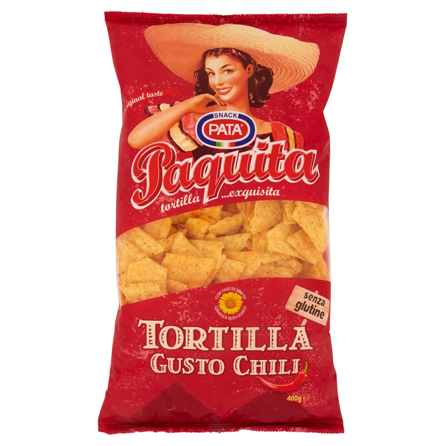 Tortilla Paquita gusto chili 400g Pata
