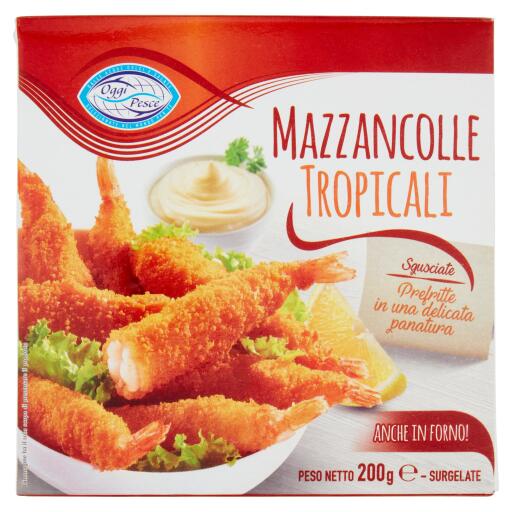 Mazzancolle Tropicali Impanate pre-fritte 200g Oggi Pesce