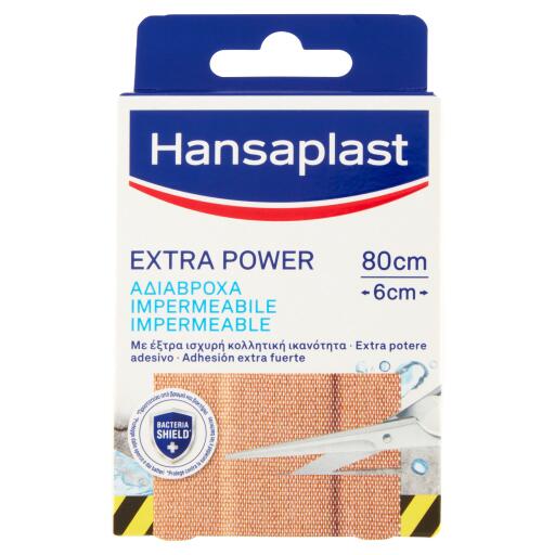 Cerotto in striscia extra power 80x6cm pretagliato 8 pezzi Hansaplast