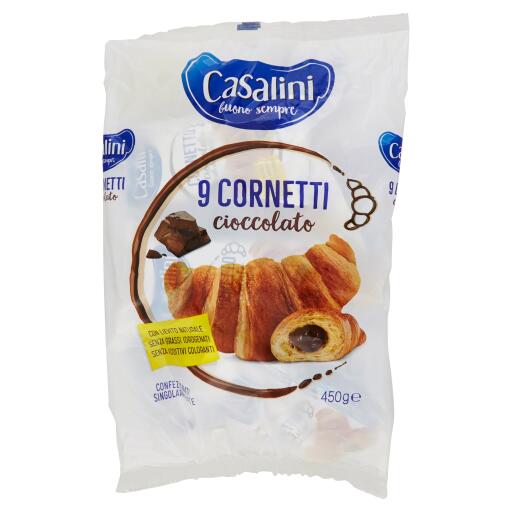 Cornetto cacao 9 pezzi 450g Casalini