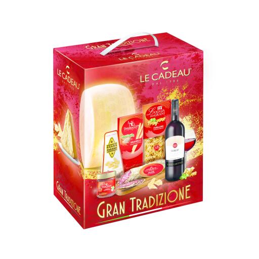 Cesto Natalizio Gran Tradizione Le Cadeau Gourmet 7 pezzi