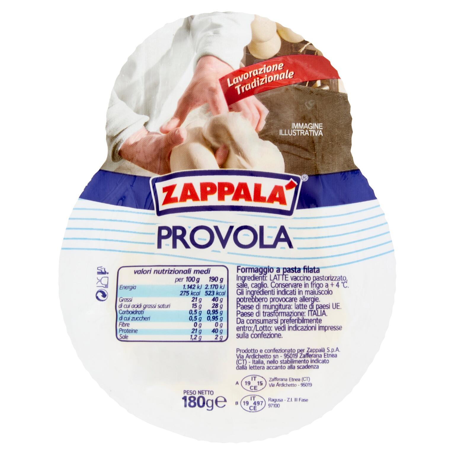 Provola Bianca 180g Zappalà
