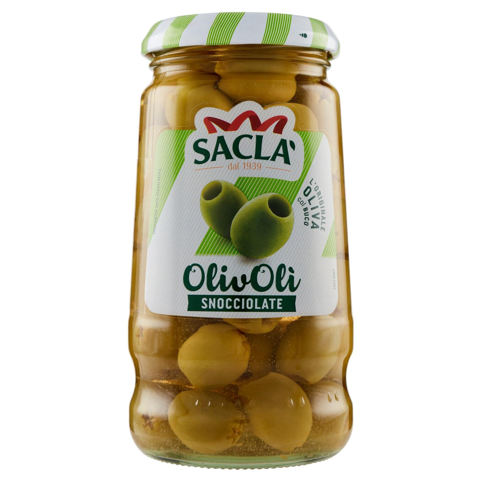 Olive verdi denocciolate 290g Saclà