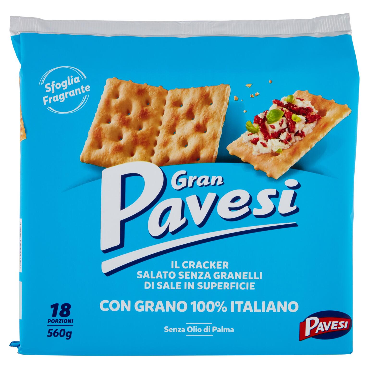 Cracker 30% di sale meno 560g Gran Pavesi