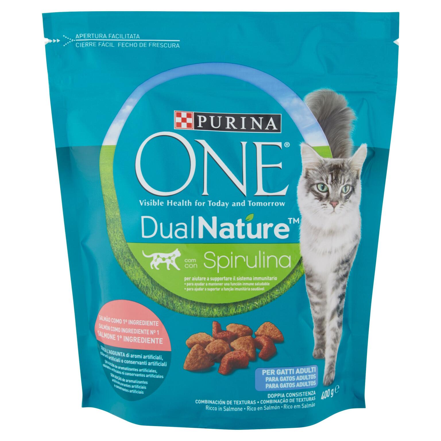 Crocchette di salmone Dualnature 400g Purine One Cat