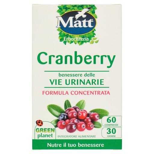 Cranberry integratore per il benessere delle vie urinarie da 60 compresse