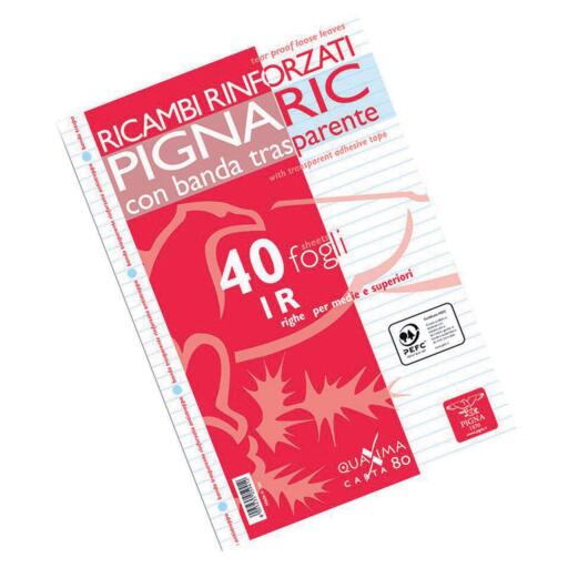 Maxi ricambi A4 40 fogli 1 rigo antistrappo Pigna