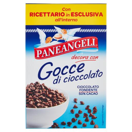 Gocce di cioccolato fondente Paneangeli 125g