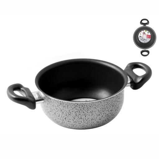 Casseruola a due manici 20cm Family Saltpepper antiaderente