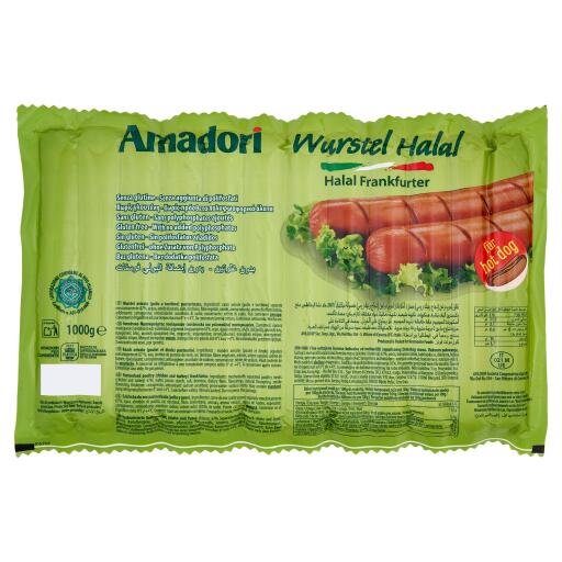 Wurstel di tacchino Halal kg.1