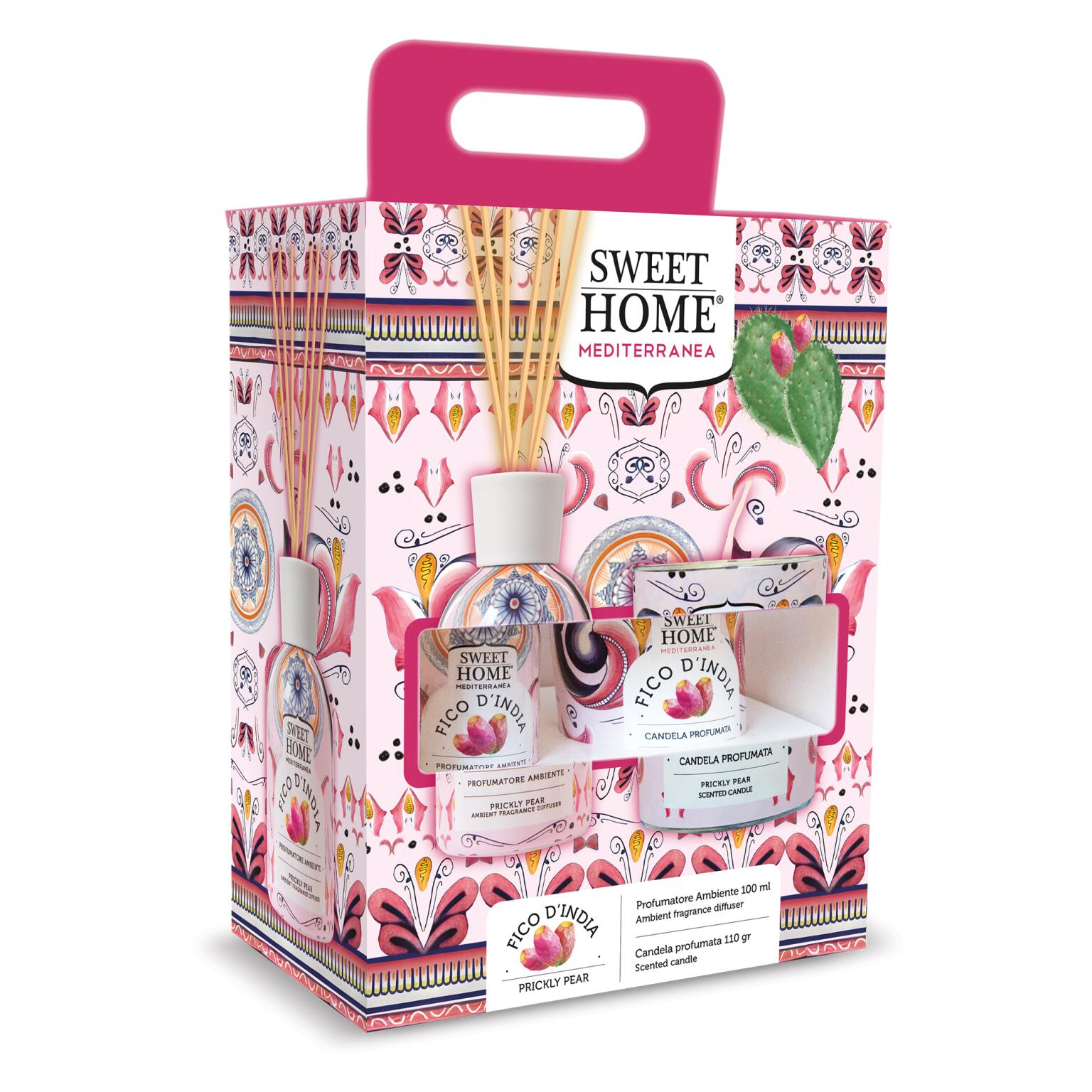 Profumatore per ambienti con candela Fico D'India Sweet Home