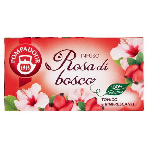 Infuso rosa di bosco tonico e dissetante 20 filtri Pompadour
