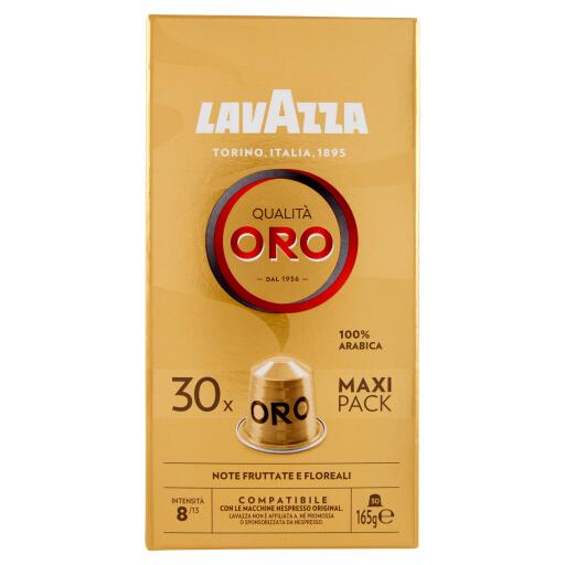 Capsule Compatibili Nespresso Alluminio Qualità Oro 165g confezione da 30capsule Lavazza