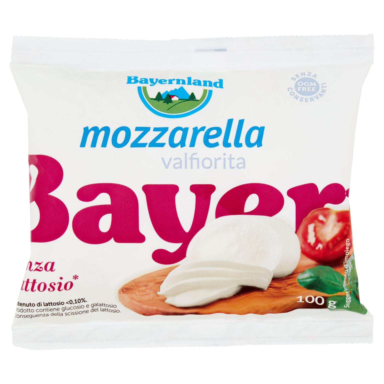 Mozzarelle bocconcini 100g Bayernland senza lattosio