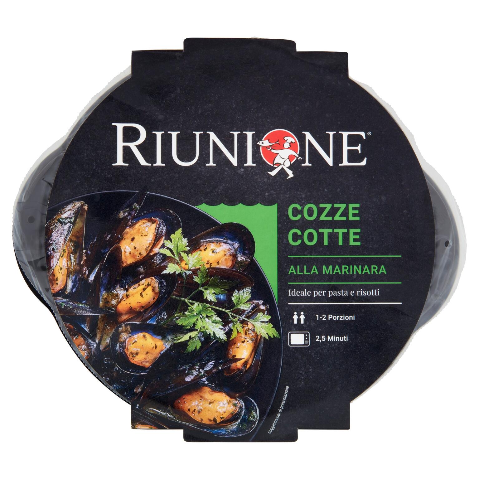 Cozze cotte alla marinara 430g Riunione