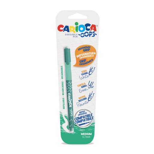 Penna oops cancellabile e ricaricabile verde 1pz
