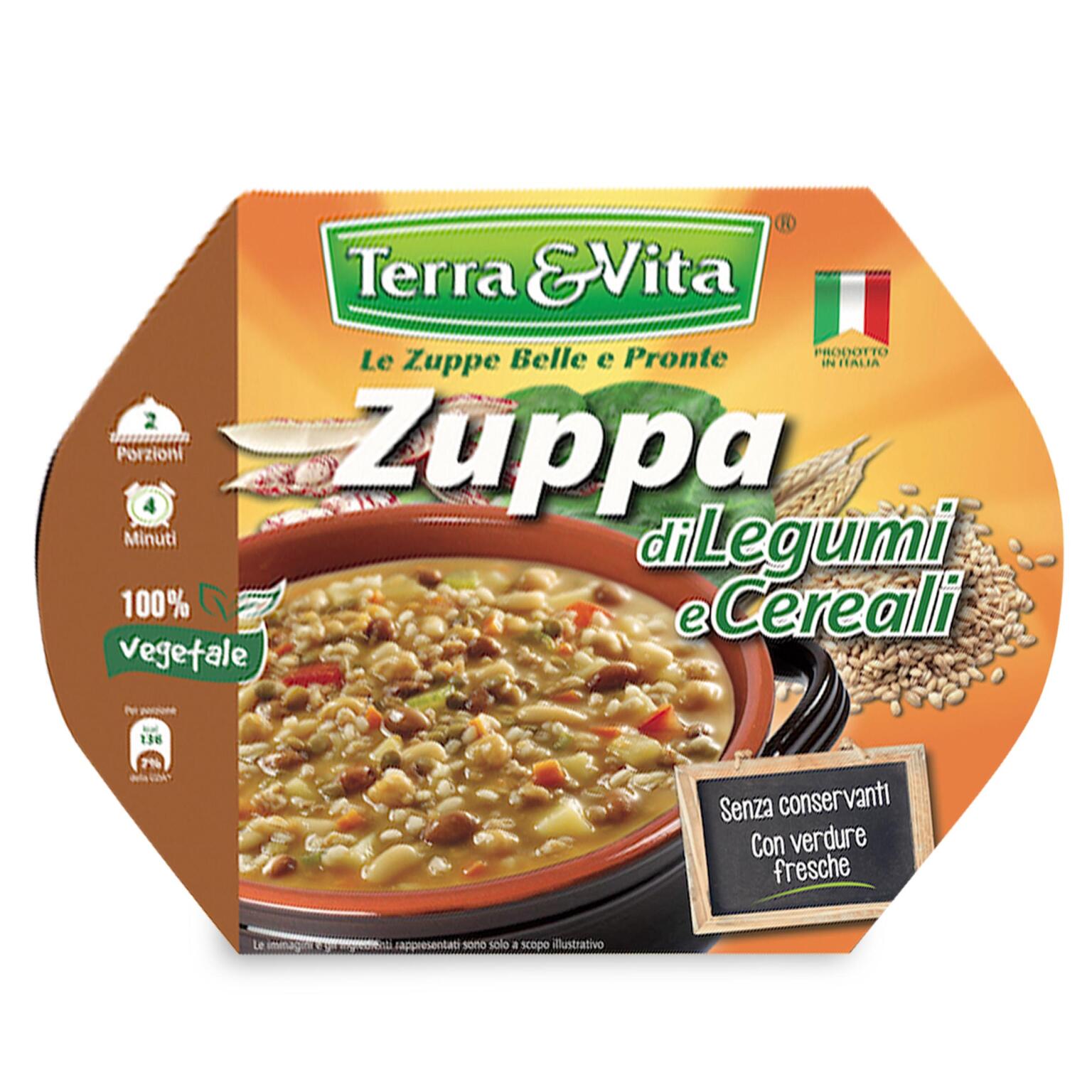 Zuppa di legumi&cereli 620g Terra&Vita