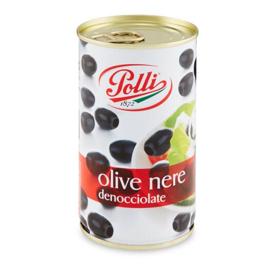 Olive nere denocciolate lattina 345g Iposea