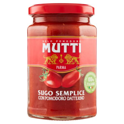 Sugo con Pomodoro Datterino e con Olio Evo di Monocultivar Ogliarola 280g Mutti