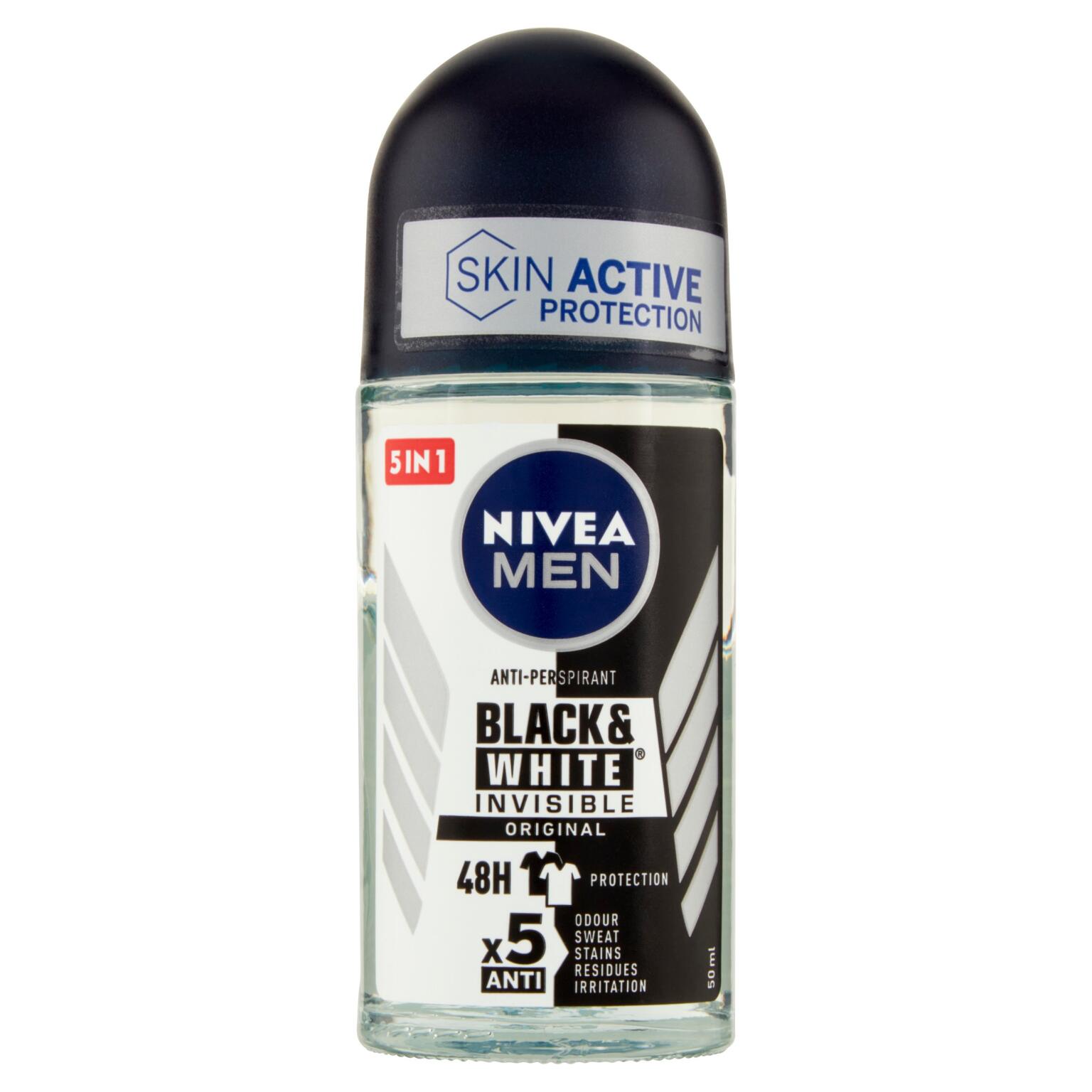Deodorante roll on men black & white 50ml Nivea