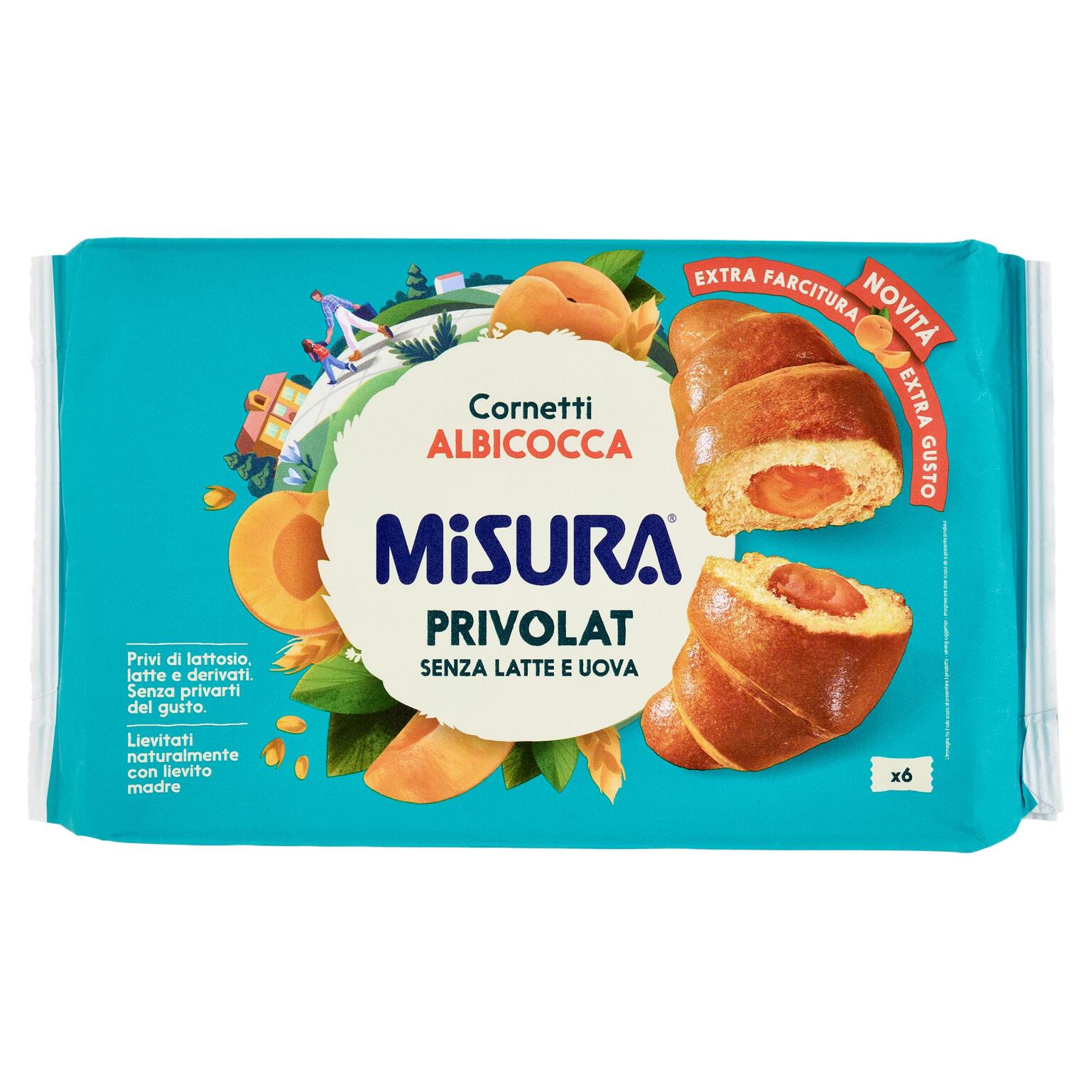 Cornetti privolat albicocca 298g Misura