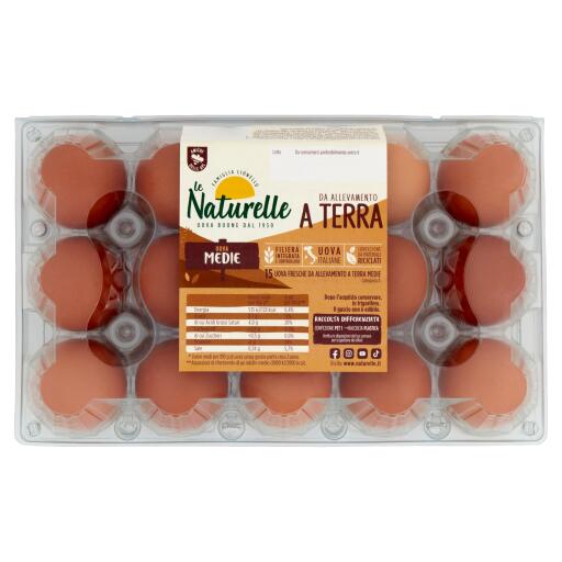 Uova Naturelle da allevamento a terra M x15