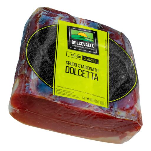 Dolcetta Crudo stagionato senza cotenna a metà Dolcevalle