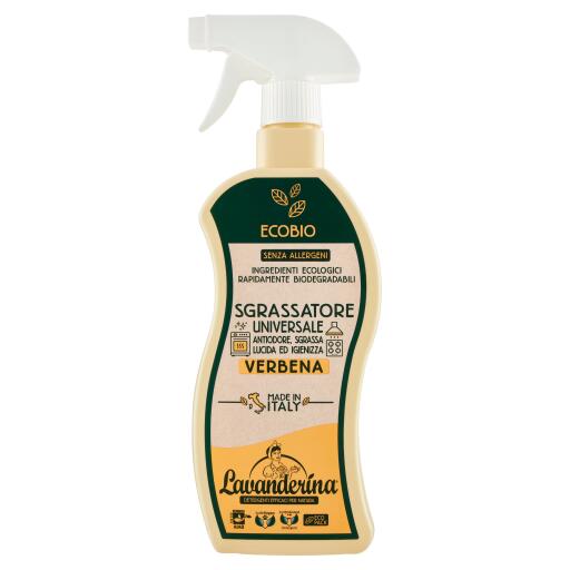 Sgrassatore Universale 650ml senza allergeni Ecobio Lavanderina